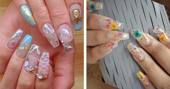 Nail art cu cristal pentru vara