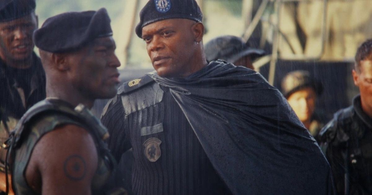 Samuel L. Jackson intr-o scena din Basic (2003)